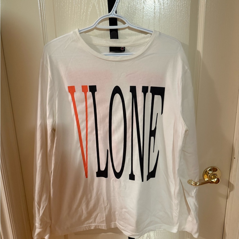 VLONE White Tee with Black Accents